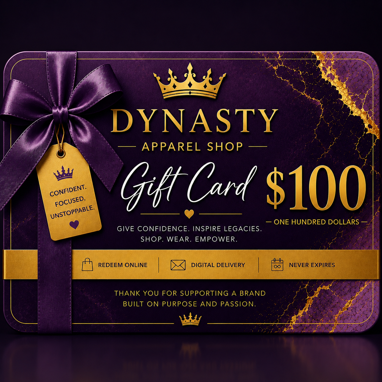 Dynasty Apparel Shop™ Digital Gift Card