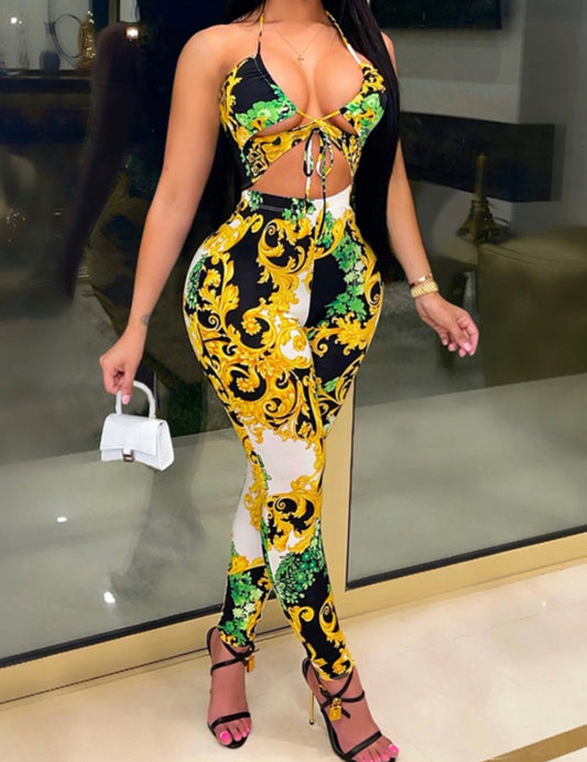 "Charmed" Women's Two-Piece Stretchy Set
