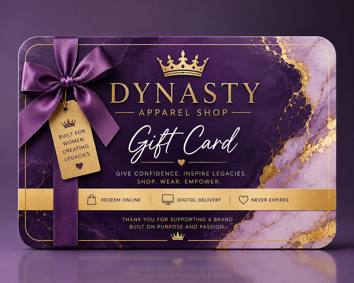 Dynasty Apparel Shop™ Digital Gift Card
