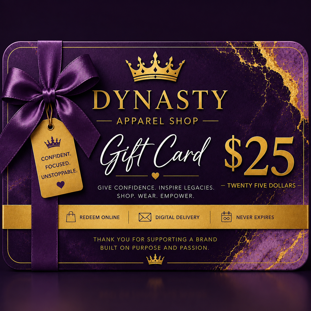 Dynasty Apparel Shop™ Digital Gift Card