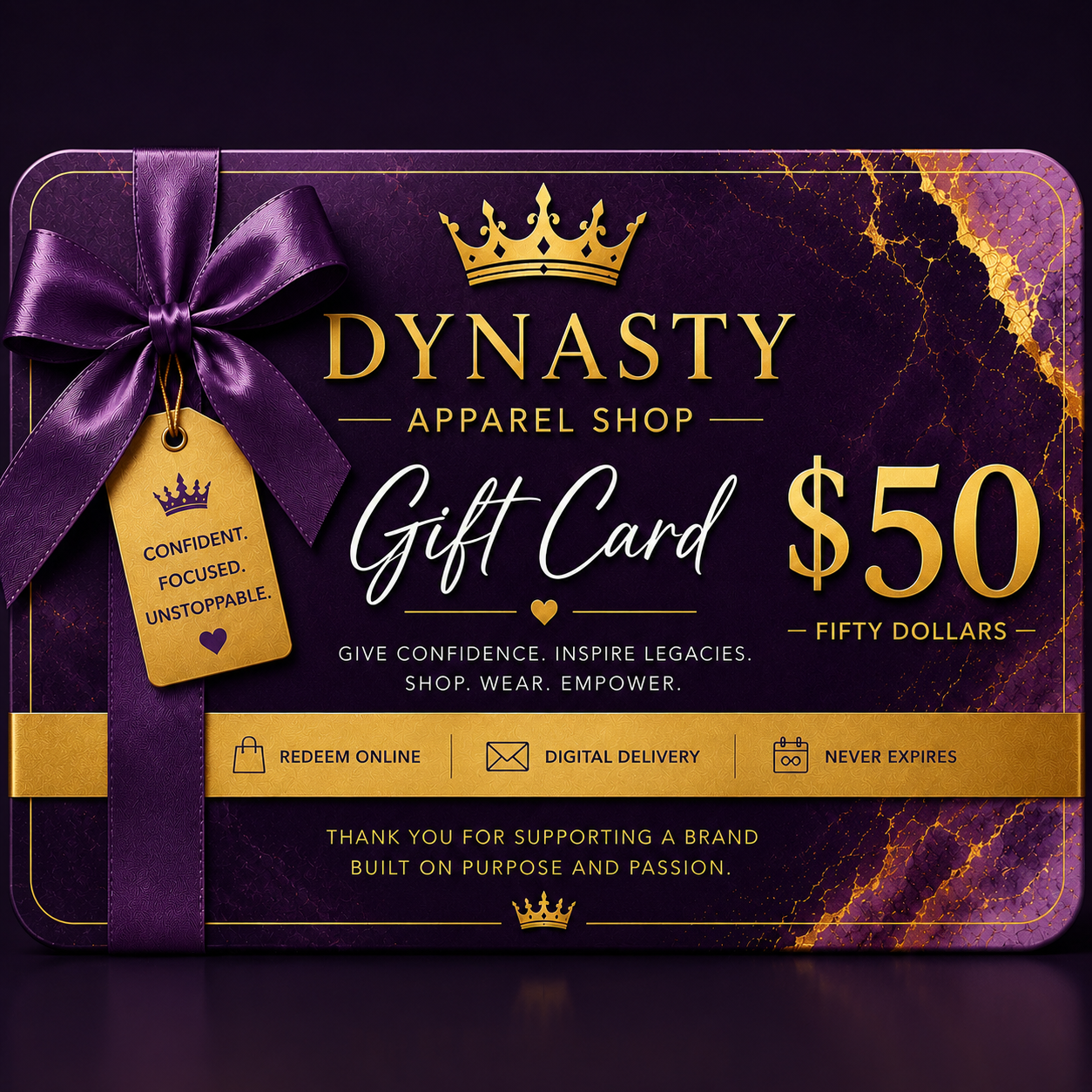 Dynasty Apparel Shop™ Digital Gift Card