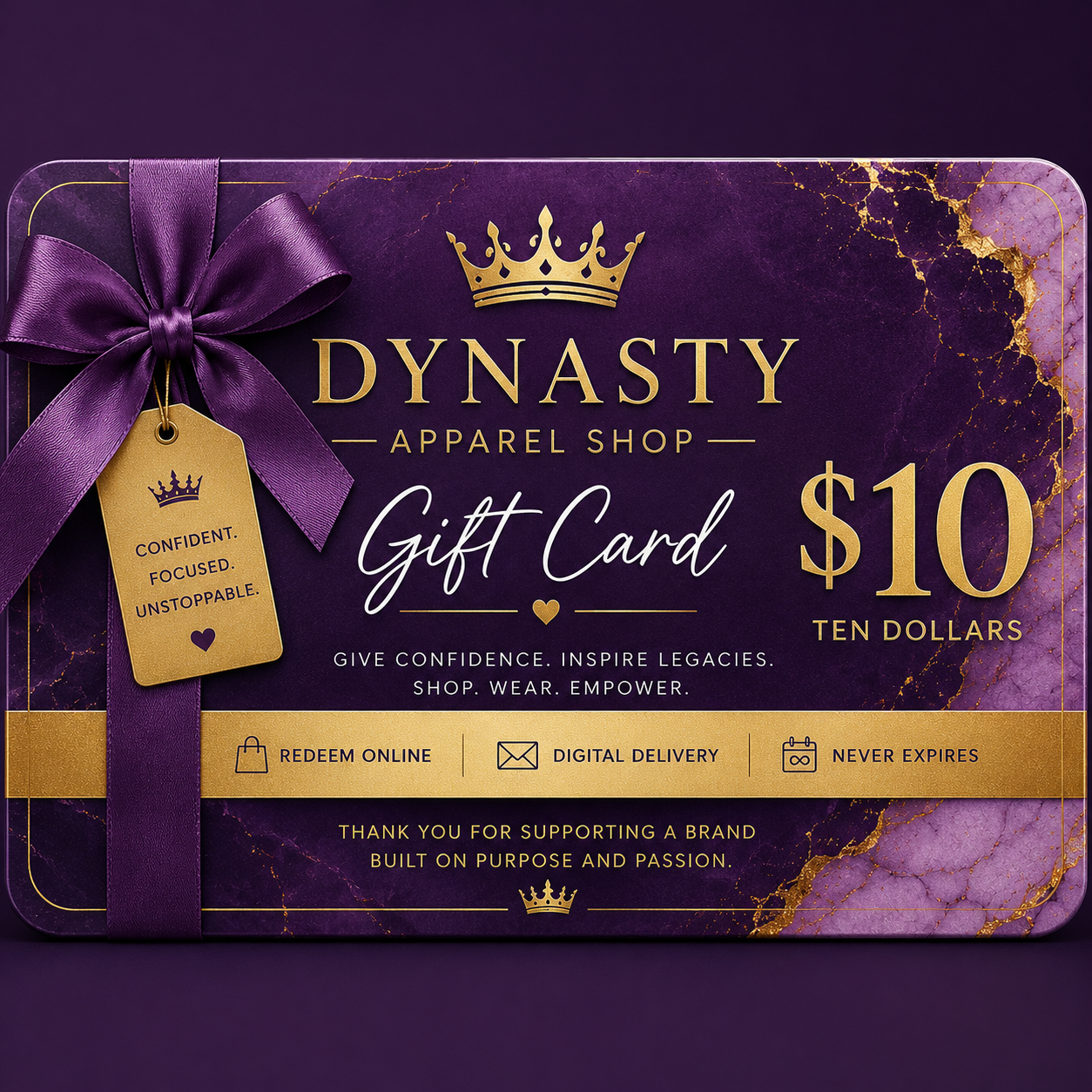 Dynasty Apparel Shop™ Digital Gift Card