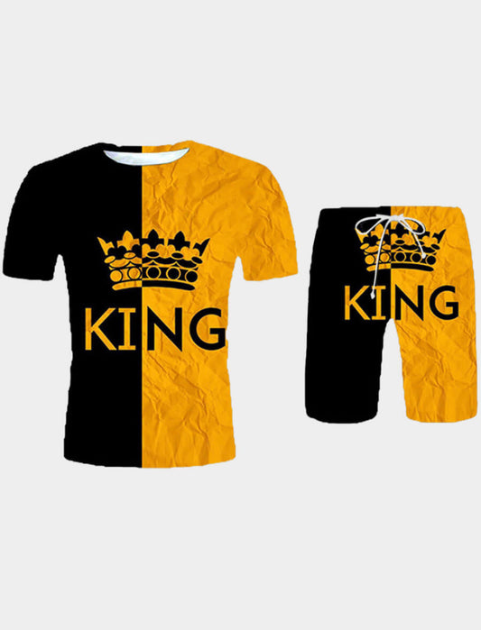 "Classic King" Men's Casual two-piece Set